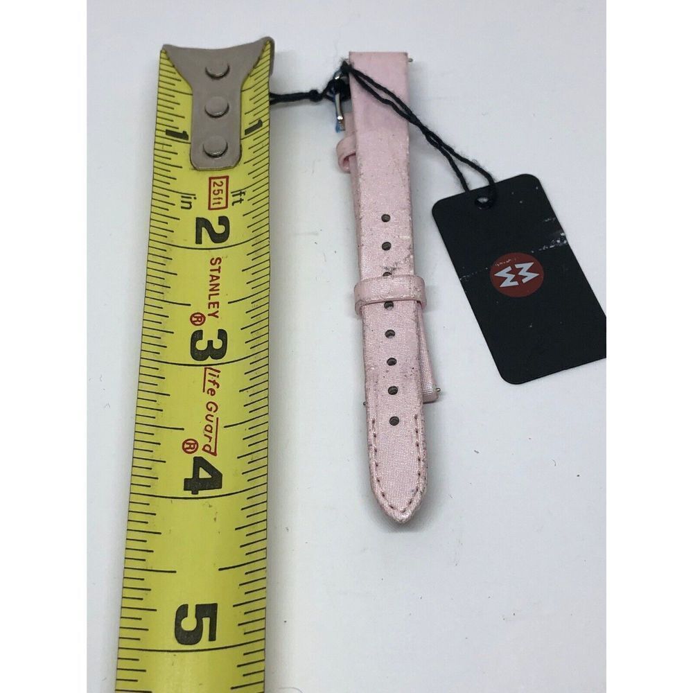 Authentic Michele Leather Watch 2 Piece Band Pink 12mm L205